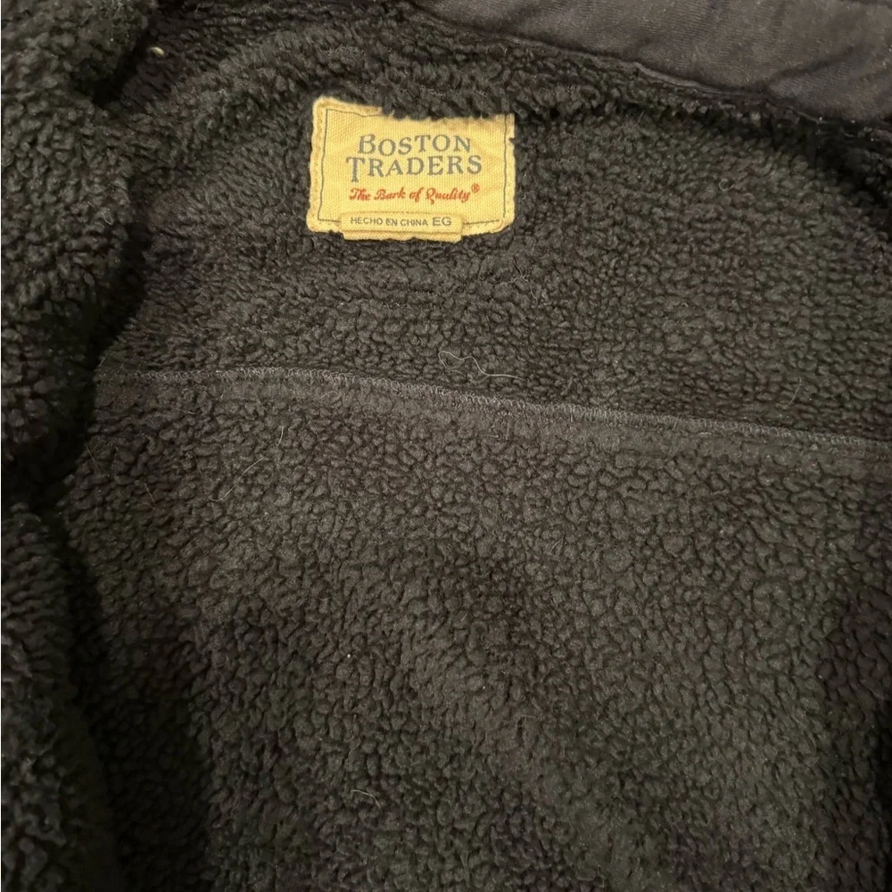 Boston Traders Blue and Black Plaid Shirt Jacket